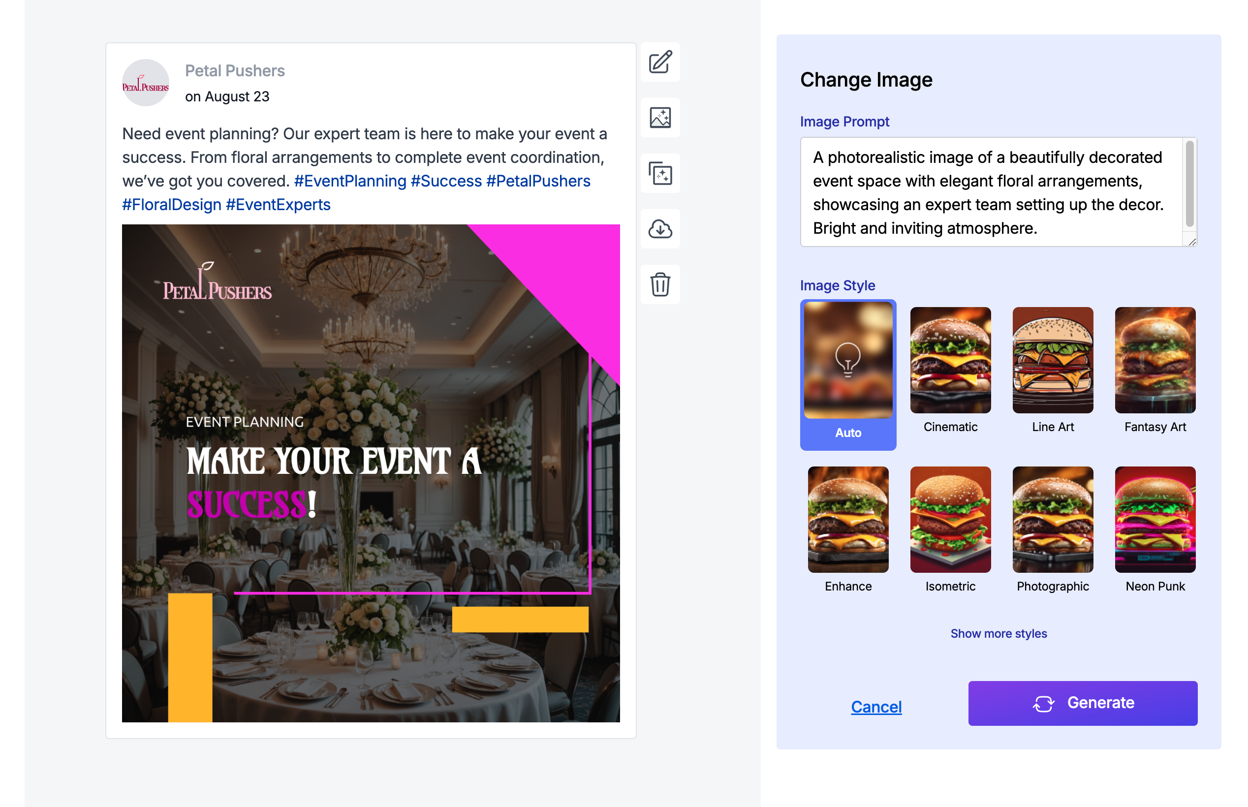 screenshot of Buzzi AI